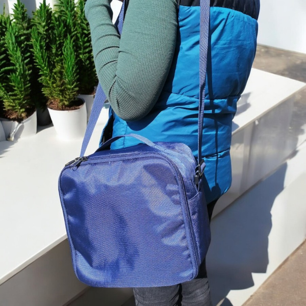 Термосумка Sila 25х25х14см., с плечевым ремнем / Сумка - холодильник для похода, пикника, туризма